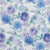 blue botanical cotton fabric from Beaumont Textiles