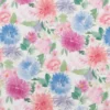 pink botanical cotton fabric from Beaumont Textiles