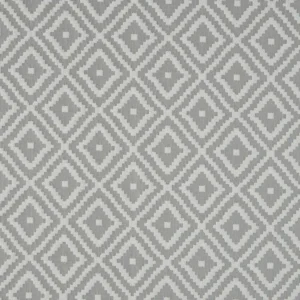 black-grey geometric embroideried fabric from Beaumont Textiles