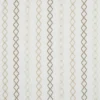 brown geometric embroideried fabric from Beaumont Textiles