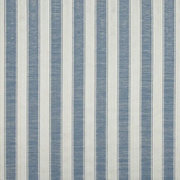 Dashwood Fabric - Denim by blue striped woven fabric from Beaumont Textiles