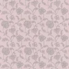 pink botanical cotton fabric from Beaumont Textiles