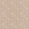 orange botanical cotton fabric from Beaumont Textiles