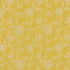 yellow botanical cotton fabric from Beaumont Textiles