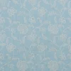 blue botanical cotton fabric from Beaumont Textiles