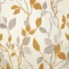 black-grey botanical jacquard fabric from Beaumont Textiles