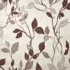 black-grey botanical jacquard fabric from Beaumont Textiles