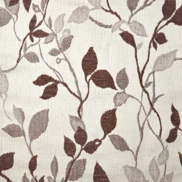 Dream Fabric - Pebble by black-grey botanical jacquard fabric from Beaumont Textiles