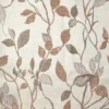 black-grey botanical jacquard fabric from Beaumont Textiles