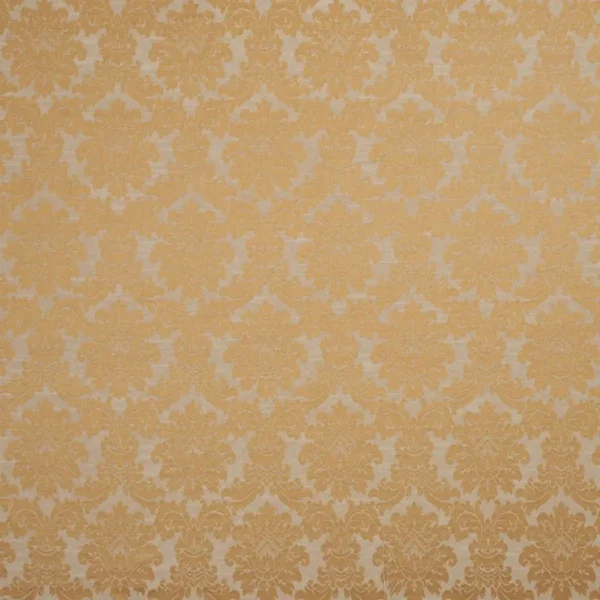 Eleanor Fabric - Brass by brown botanical jacquard fabric from Beaumont Textiles