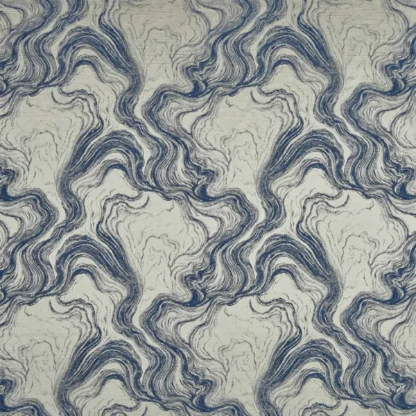 Cecilia Fabric - Midnight by blue misc jacquard fabric from Beaumont Textiles