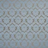blue botanical jacquard fabric from Beaumont Textiles