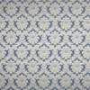 blue botanical jacquard fabric from Beaumont Textiles