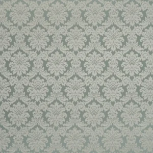 green botanical jacquard fabric from Beaumont Textiles