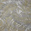 black-grey botanical jacquard fabric from Beaumont Textiles