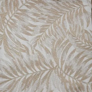 brown botanical jacquard fabric from Beaumont Textiles