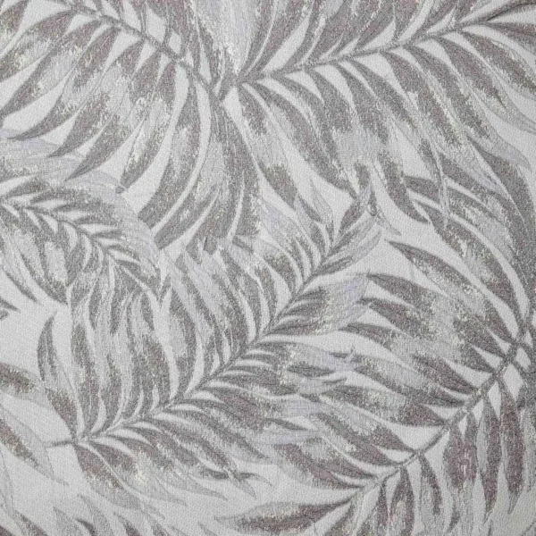 black-grey botanical jacquard fabric from Beaumont Textiles