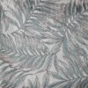 blue botanical jacquard fabric from Beaumont Textiles