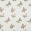 brown animal embroideried fabric from Beaumont Textiles