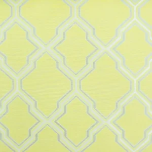 yellow geometric jacquard fabric from Beaumont Textiles
