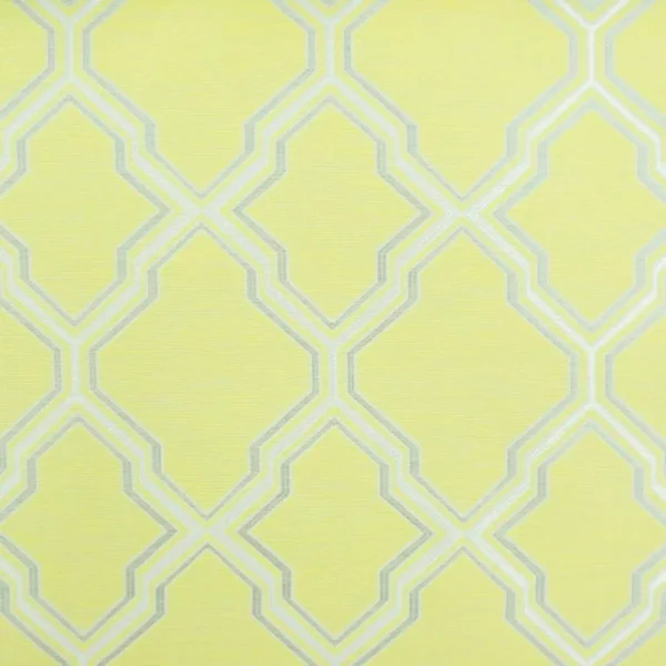Frenzy Fabric - Lemon by yellow geometric jacquard fabric from Beaumont Textiles
