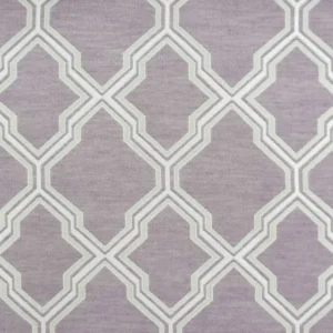 purple geometric jacquard fabric from Beaumont Textiles
