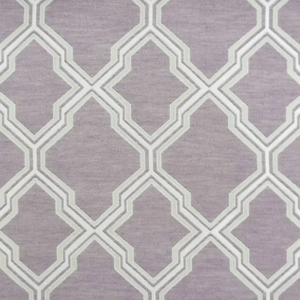 Frenzy Fabric - Plum by purple geometric jacquard fabric from Beaumont Textiles