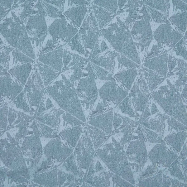blue geometric jacquard fabric from Beaumont Textiles