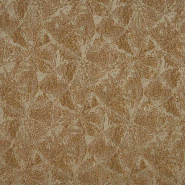 Gisele Fabric - Gold by brown geometric jacquard fabric from Beaumont Textiles
