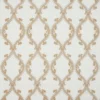 brown geometric embroideried fabric from Beaumont Textiles