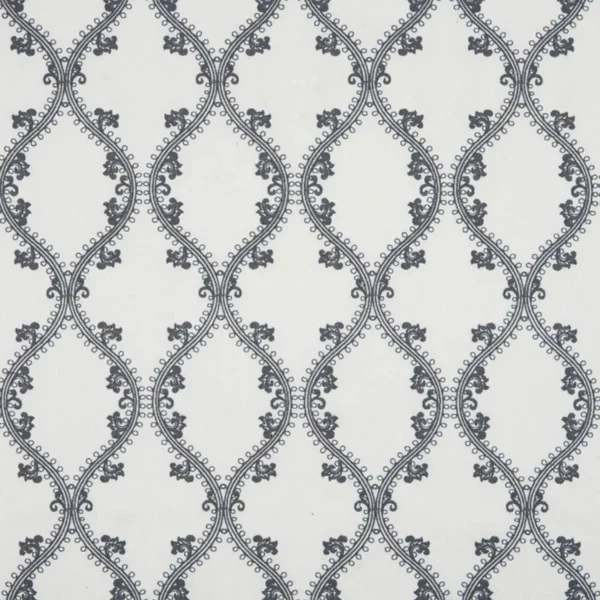 Gypsy Fabric - Smoke by black-grey geometric embroideried fabric from Beaumont Textiles
