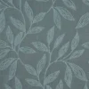 blue botanical embroideried fabric from Beaumont Textiles