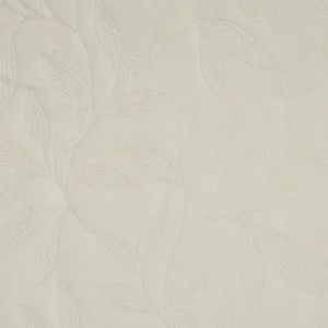 black-grey botanical embroideried fabric from Beaumont Textiles