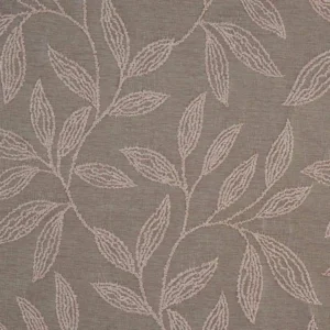 pink botanical embroideried fabric from Beaumont Textiles