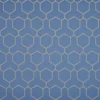 blue geometric jacquard fabric from Beaumont Textiles