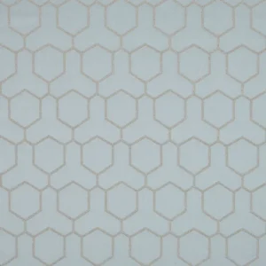 blue geometric jacquard fabric from Beaumont Textiles