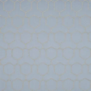 blue geometric jacquard fabric from Beaumont Textiles
