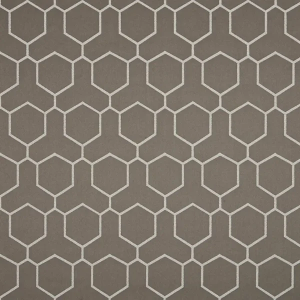 Hepburn Fabric - Smoke by black-grey geometric jacquard fabric from Beaumont Textiles