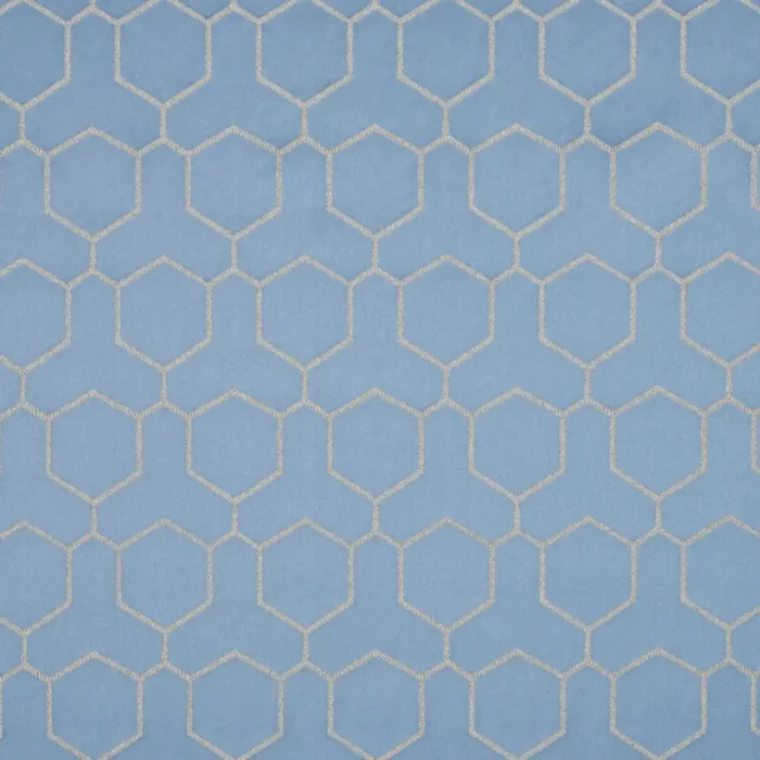 Hepburn Fabric - Stone Blue – Stone / Blue swatch