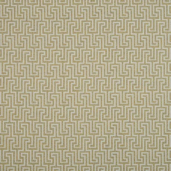 Hercules Fabric - Banana by yellow geometric woven fabric from Beaumont Textiles