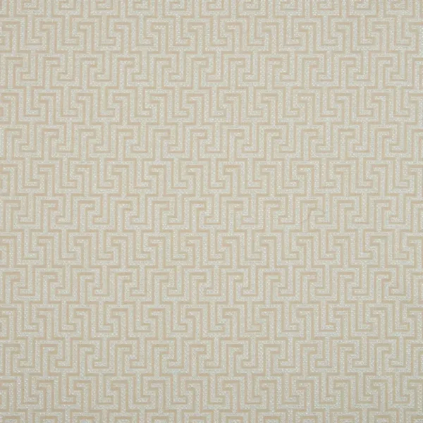 Hercules Fabric - Beige by brown geometric woven fabric from Beaumont Textiles