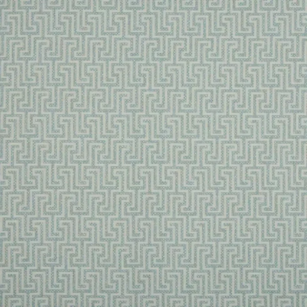Hercules Fabric - Mint by green geometric woven fabric from Beaumont Textiles