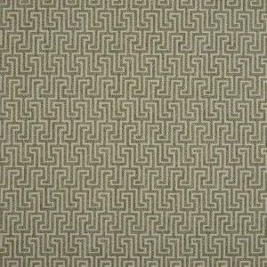 green geometric woven fabric from Beaumont Textiles