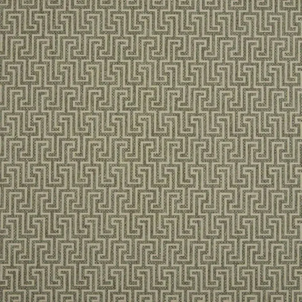 green geometric woven fabric from Beaumont Textiles