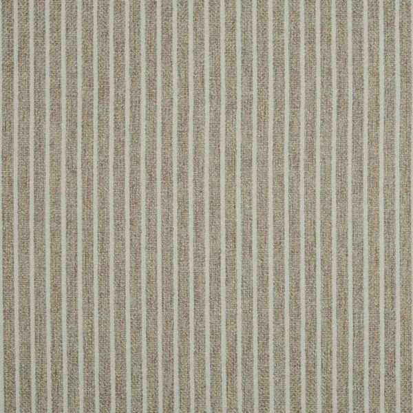 Icarus Fabric - Biscuit by brown striped woven fabric from Beaumont Textiles