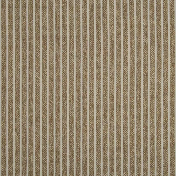 Icarus Fabric - Latte by brown striped woven fabric from Beaumont Textiles