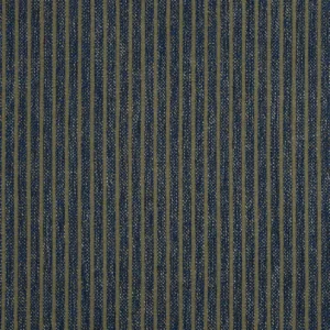 blue striped woven fabric from Beaumont Textiles