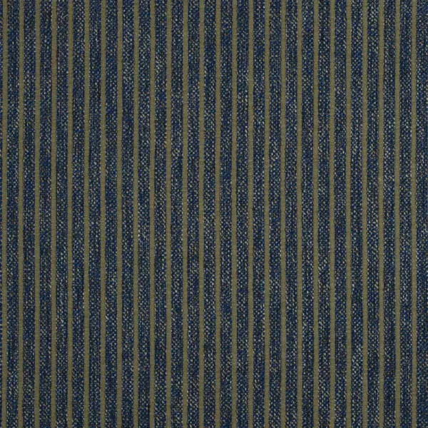 Icarus Fabric - Sapphire by blue striped woven fabric from Beaumont Textiles