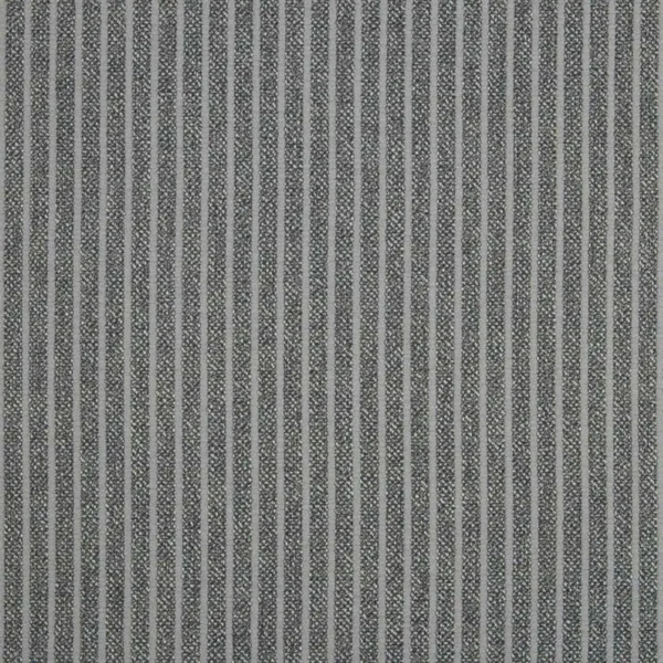 Icarus Fabric - Smoke by black-grey striped woven fabric from Beaumont Textiles