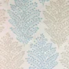 blue botanical jacquard fabric from Beaumont Textiles